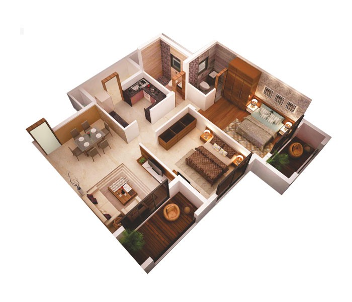 1 Bedroom- Floor Plan