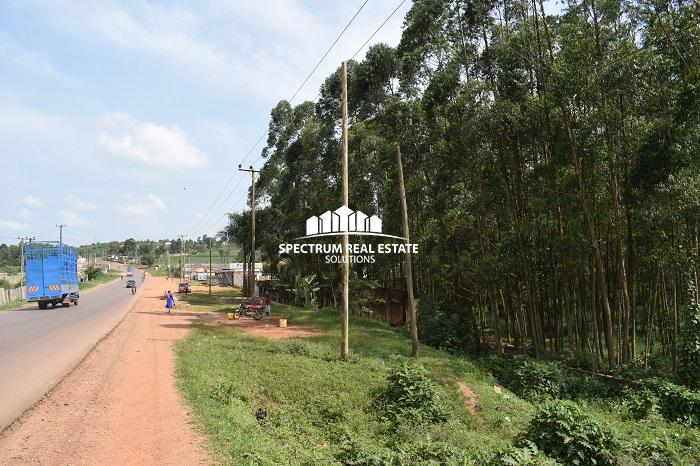This commercial land for sale in Matugga Bombo road Uganda