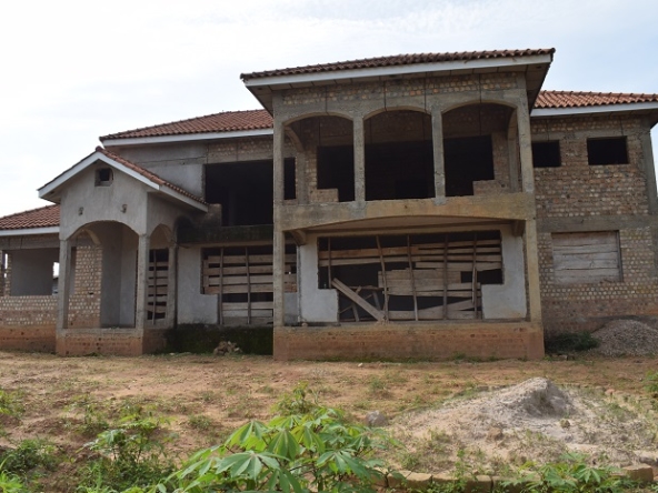 This unfurnished house for sale in Garuga Entebbe road near Pearl Marina