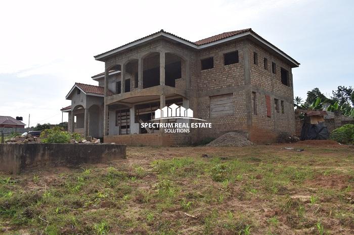 This unfurnished house for sale in Garuga Entebbe road near Pearl Marina