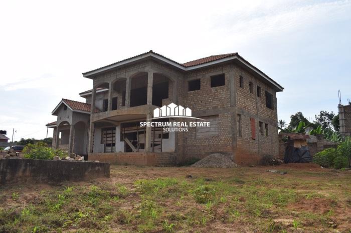 This unfurnished house for sale in Garuga Entebbe road near Pearl Marina