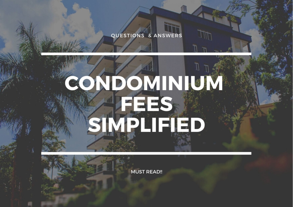 What do condominium fees pay for in Uganda